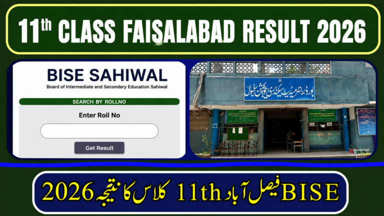 11th Class Result 2026 Faisalabad Board – Check by Roll Number & Name