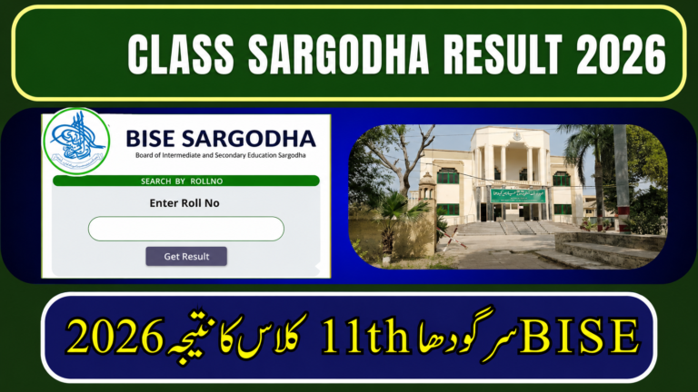 11th Class Result 2026 Sargodha Board