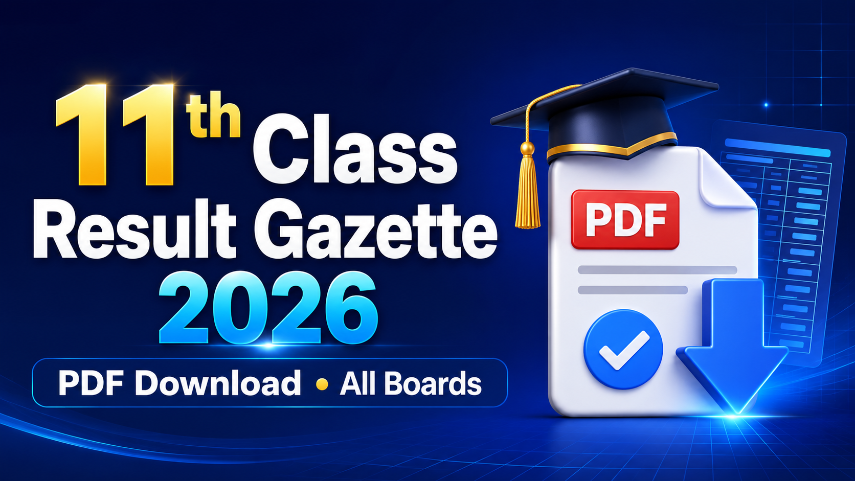 11th Class Result Gazette 2026 PDF Download – All Boards